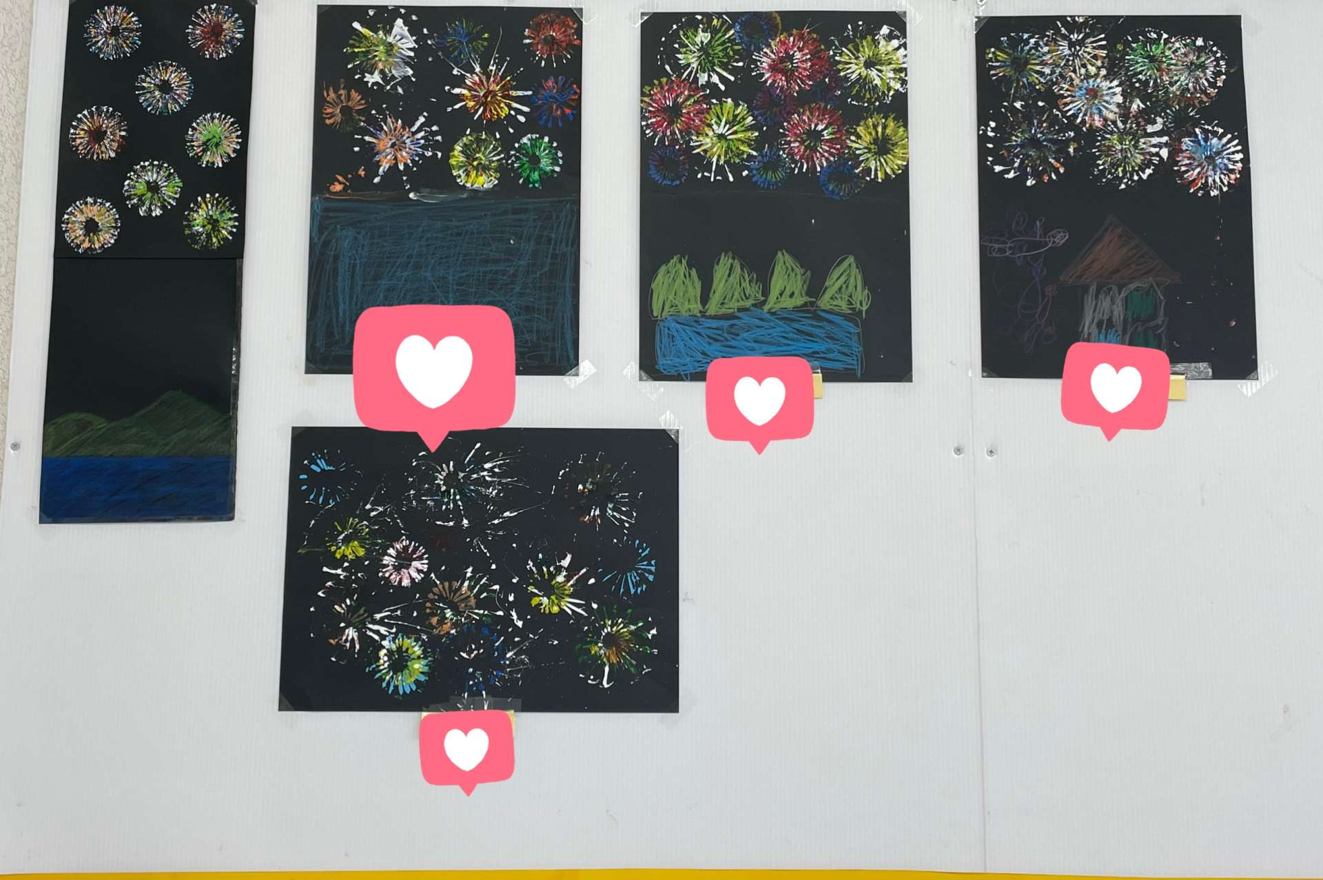 花火🎆描きました